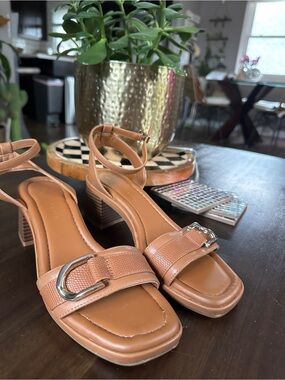 Kelly and Katie Block Heel Sandals- Women